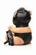 Плюшевый медвежонок HOODED Teddy Bear БДСМ в кожаном капюшоне с поводком, 23x16x12 см 107833 фото 3
