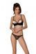 Эротический комплект Passion MARINA SET WITH OPEN BRA, XXL/XXXL, black, открытые чашки 107744 фото 1