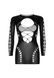 Безшовна мінісукня Leg Avenue Long sleeve cut out mini dress One size Black 106558 фото 5