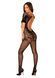 Сітчастий бодістокінг з квітковим малюнком Obsessive Bodystocking F238 S/M/L, black, з доступом, імі 105669 фото 6