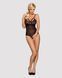 Кружевное боди с доступом Obsessive 818-TED-1 teddy M/L, черное 107042 фото 3