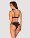 Эротический комплект под латекс со стрепами Obsessive Bagirela 2-pcs set L/XL, черный, под леопард, 105204 фото 2