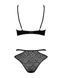 Эротический комплект под латекс со стрепами Obsessive Bagirela 2-pcs set L/XL, черный, под леопард, 105204 фото 6