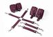 Набір для БДСМ 3 в 1 Feral Feelings BDSM Kit 3 Burgundy, burgundy, наручники, поножі, хрестовина 106247 фото 1