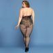 Сітчастий бодістокінг JSY &laquo;Відверта Мадлен&raquo; Plus Size, Black, імітація боді, мереживо, доступ 106435 фото 2
