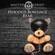 Плюшевый медвежонок HOODED Teddy Bear БДСМ в кожаном капюшоне с поводком, 23x16x12 см 107833 фото 4