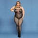 Сітчастий бодістокінг JSY &laquo;Відверта Мадлен&raquo; Plus Size, Black, імітація боді, мереживо, доступ 106435 фото 5
