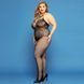 Сітчастий бодістокінг JSY &laquo;Відверта Мадлен&raquo; Plus Size, Black, імітація боді, мереживо, доступ 106435 фото 3