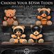 Плюшевый медвежонок HOODED Teddy Bear БДСМ в кожаном капюшоне с поводком, 23x16x12 см 107833 фото 5