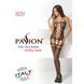 Бодістокінг Passion BS054 black, комбінезон, імітація панчох, відкритий животик 109431 фото 7