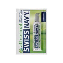 Пробник лубриканта для чутливої шкіри Swiss Navy All Natural 5 мл 103632 фото