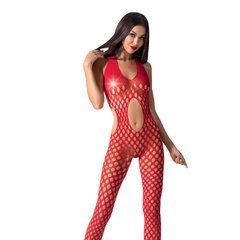 Сексуальний бодістокінг Passion BS065 One Size, Red, комбінезон, велика сітка 100764 фото