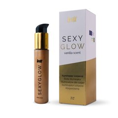 Крем-шимер для тіла Intt Sexy Glow (60 мл) з олією ши та ароматом ванілі, сяйна засмагла шкіра 105105 фото