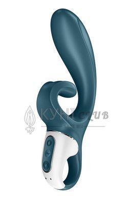 Смарт вібратор-кролик Satisfyer Hug Me Bluegrey, 2 мотори, діаметр 4,2см, широка кліторальна частина 104255 фото