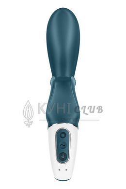 Смарт вібратор-кролик Satisfyer Hug Me Bluegrey, 2 мотори, діаметр 4,2см, широка кліторальна частина 104255 фото