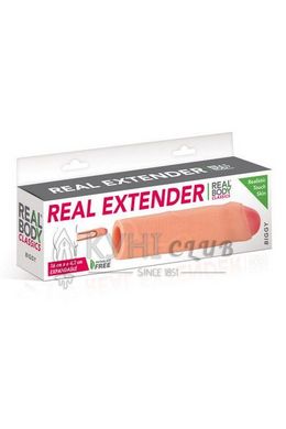 Насадка на член Real Body - Real Extender BIGGY із закритою головкою 103792 фото