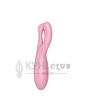 Кліторальний смарт-вібратор Satisfyer Threesome 4 Pink з трьома пальчиками 104045 фото