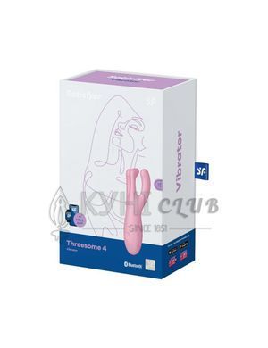 Кліторальний смарт-вібратор Satisfyer Threesome 4 Pink з трьома пальчиками 104045 фото