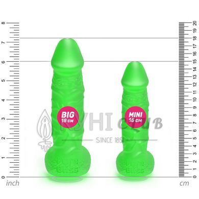 Мило у формі пеніса Pure Bliss MINI Green, крафтове мило-член, натуральне 104431 фото