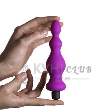 Анальна пробка з вібрацією Adrien Lastic Bullet Amuse Purple, макс. діаметр 3,9 см 101371 фото