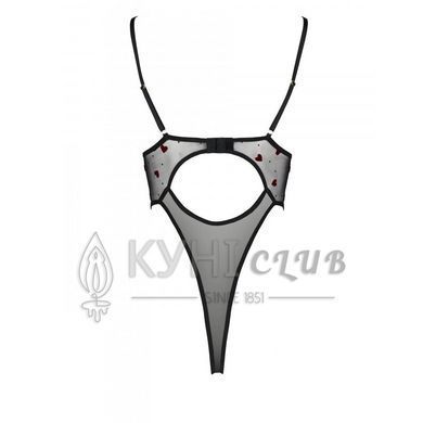 Еротичний боді з малюнком Passion LOVELIA BODY L/XL, black 102613 фото