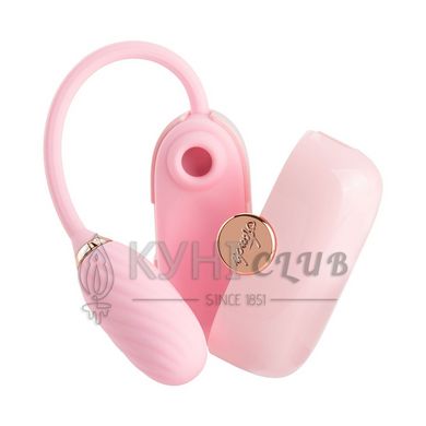 Вакуумний кліторальний стимулятор Otouch Louis Vibrate Pink з віброяйцем, у кейсі 107422 фото