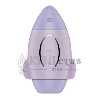 Вакуумный стимулятор с вибрацией Satisfyer Mission Control Violet, 2 независимых мотора 106992 фото