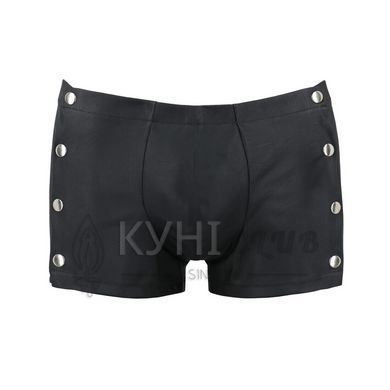 Мужские кожаные боксеры с заклепками Passion 048 SHORT DAVID L/XL Black 105592 фото