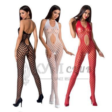 Сексуальний бодістокінг Passion BS065 One Size, Red, комбінезон, велика сітка 100764 фото