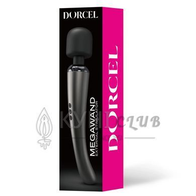 Мощный вибромассажер Dorcel MEGAWAND Chrome Silver водонепроницаемый, перезаряжаемый, 160 режимов 103427 фото