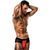 Мужские трусики с красным гульфиком Passion 007 THONG red L/XL 100271 фото