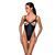 Боді з екошкіри Passion CELINE BODY L/XL, black, з доступом, відкритий 104365 фото