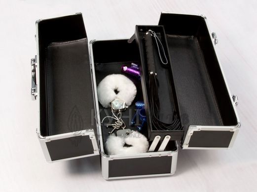 Великий кейс для зберігання секс-іграшок BMS Factory Large Lokable Vibrator Case Black,кодовий замок 106797 фото