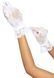 Короткі рукавички Leg Avenue Floral lace wristlength gloves White 107177 фото 2