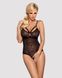 Мереживне боді з доступом Obsessive 818-TED-1 teddy 2XL/3XL, чорне 107043 фото 1