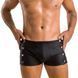 Мужские кожаные боксеры с заклепками Passion 048 SHORT DAVID L/XL Black 105592 фото 1