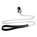 Силиконовая анальная пробка Art of Sex Silicone Anal Plug with Leash size L с поводком Black 104161 фото 2