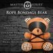 Плюшевый медвежонок ROPE Teddy Bear БДСМ в кожаной маске и обвязке, 22x16x12 см 107834 фото 4