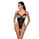 Боді з екошкіри Passion CELINE BODY L/XL, black, з доступом, відкритий 104365 фото 1