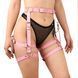 Гартери Art of Sex Claire, натуральна шкіра, розмір L-2XL, колір рожевий 105770 фото 1