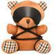 Плюшевый медвежонок ROPE Teddy Bear БДСМ в кожаной маске и обвязке, 22x16x12 см 107834 фото 1