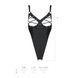 Боді з екошкіри Passion CELINE BODY L/XL, black, з доступом, відкритий 104365 фото 7