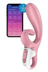 Смарт вібратор-кролик Satisfyer Hug Me Pink, 2 мотори, діаметр 4,2см, широка кліторальна частина 104256 фото