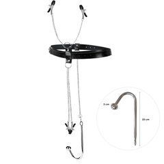 Бондажний набір із металевим анальним гаком №2 Art of Sex Blanca Bondage set with anal hook №2 107810 фото