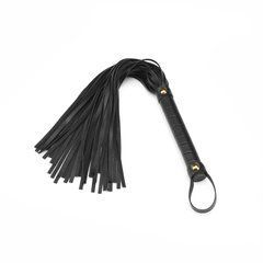Флогер Liebe Seele Black Organosilicon Flogger, 44 см, екошкіра 107491 фото