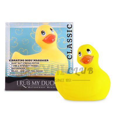 Вібромасажер качечка I Rub My Duckie - Classic Yellow v2.0, скромняжка 109047 фото