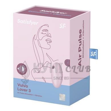 Вакуумний стимулятор з вібрацією Satisfyer Vulva Lover 3 Pink 105758 фото