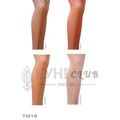 Колготки в сеточку без выделенных трусиков Passion TI019 типа Кабаретка 1/2 (fishnet), nero 100736 фото