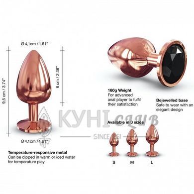 Металлическая анальная пробка с украшением в виде кристалла Dorcel - Diamond Plug L 103428 фото