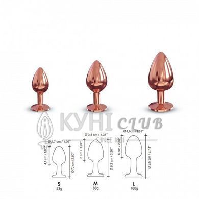 Металлическая анальная пробка с украшением в виде кристалла Dorcel - Diamond Plug L 103428 фото